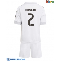 Fotballdrakt Barn Real Madrid Daniel Carvajal #2 Hjemmedraktsett 2025-26 Kortermet (+ Korte bukser)